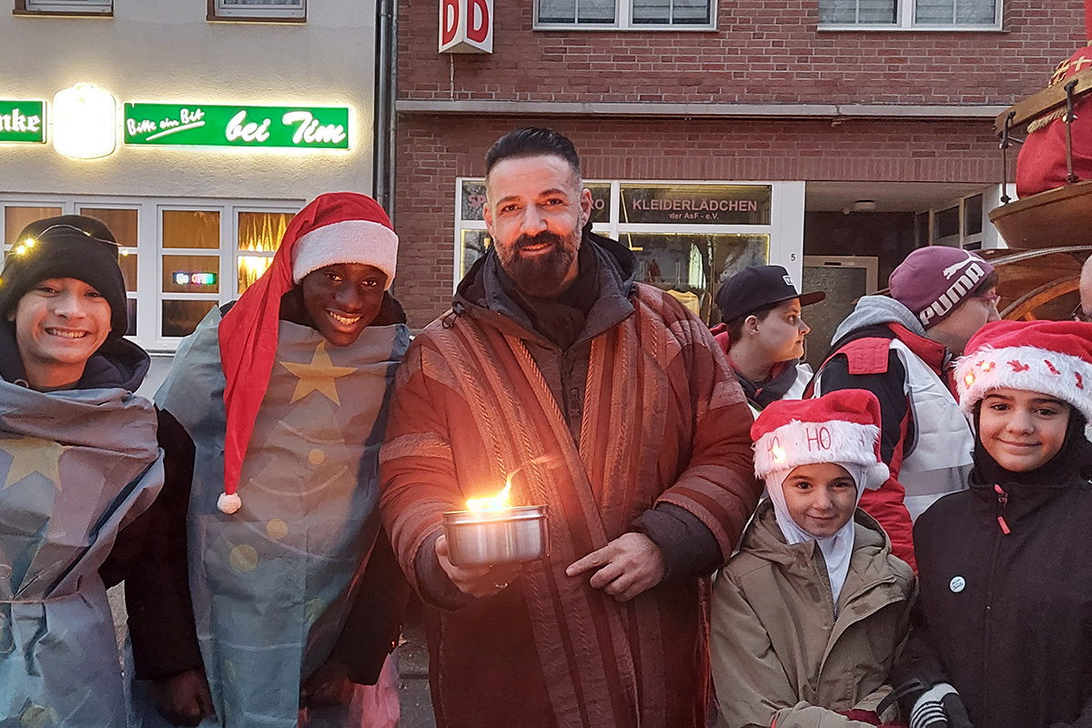 Weihnachtsfiguren in der Jülicher Innenstadt